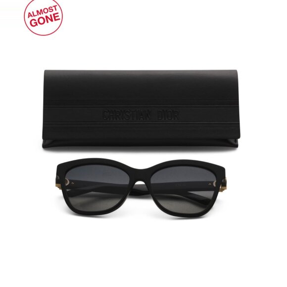 DIOR Black 56mm Square Sunglasses - Picture 1 of 2